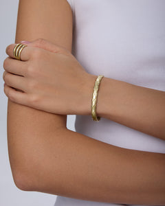 Waterproof Quilted Hinged Bangle