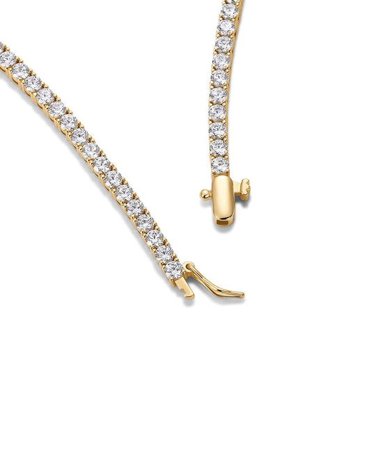 Long Choker Tennis Necklace
