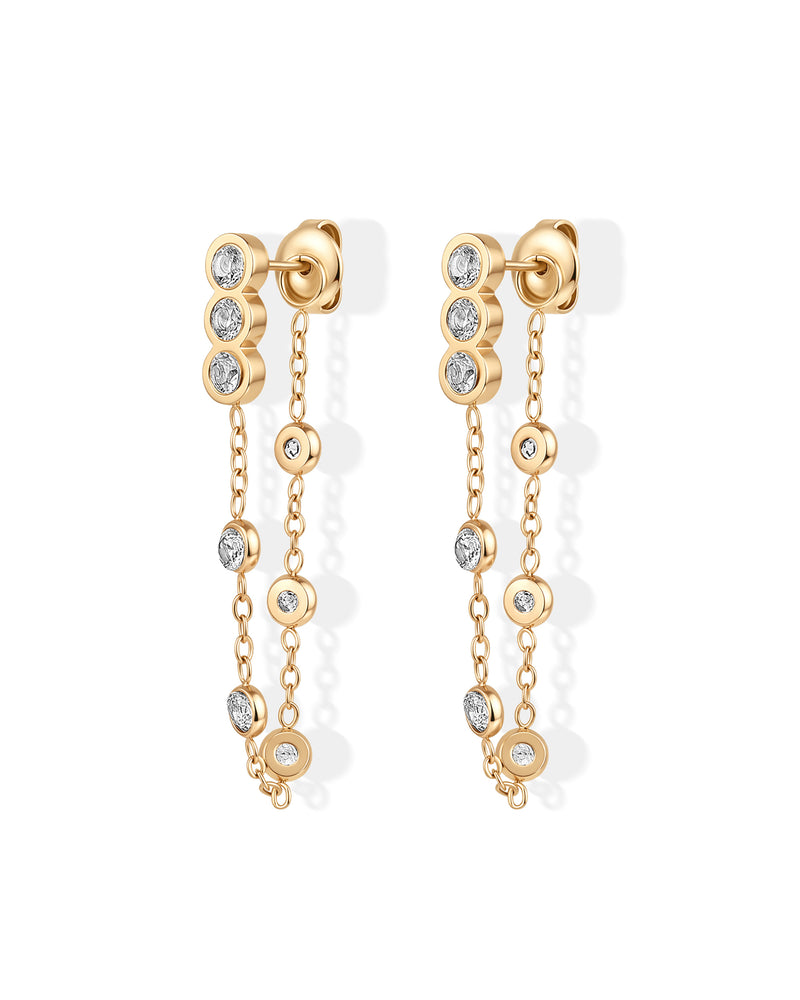 Waterproof Long Drop Earrings