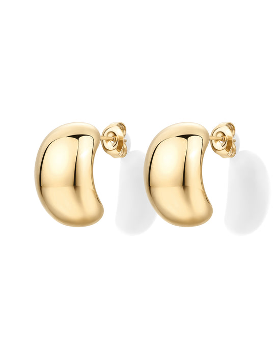 Waterproof Dome Hoop Earrings