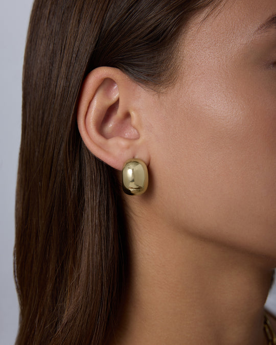 Waterproof Dome Hoop Earrings