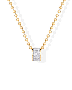 Waterproof Rondelle Pendant Necklace
