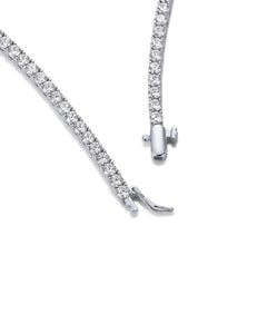 Long Choker Tennis Necklace