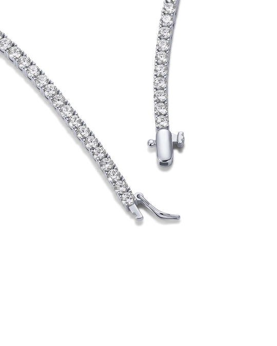 Long Choker Tennis Necklace