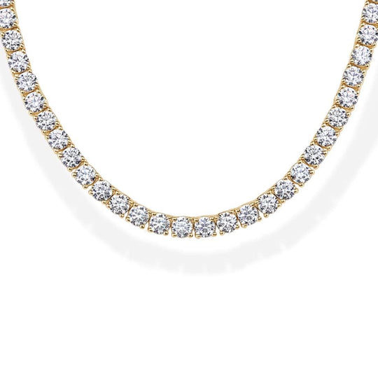 Long Choker Tennis Necklace