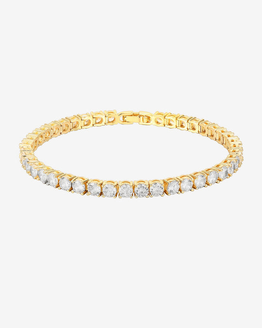 Sparkling 4mm Round Cut Cubic Zirconia Tennis Bracelet