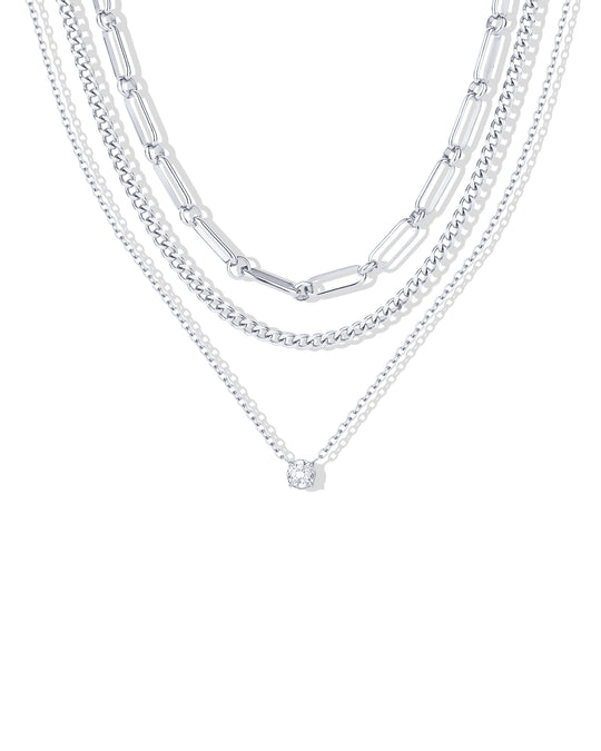 Waterproof Layered Chain Necklace