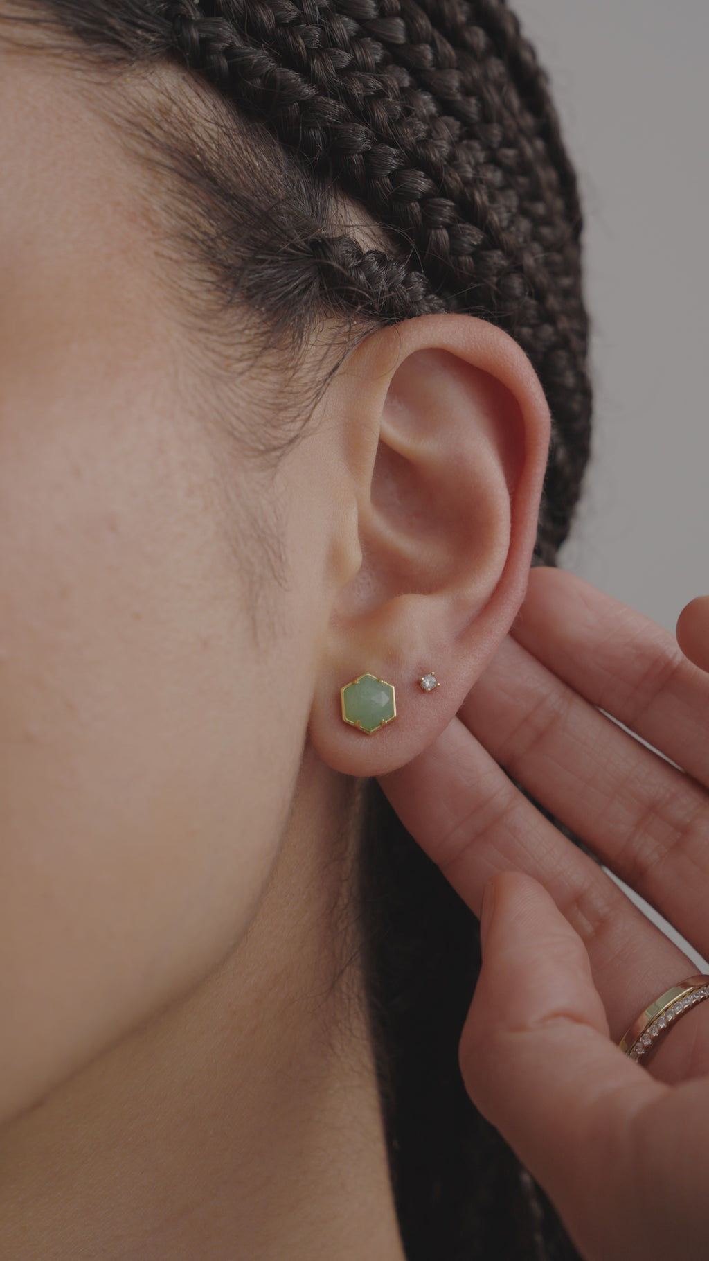 人気ブランド【PAVOI】Hexagon Gemstone Studピアス Hexagon Gemstone Stud Earrings – PAVOI