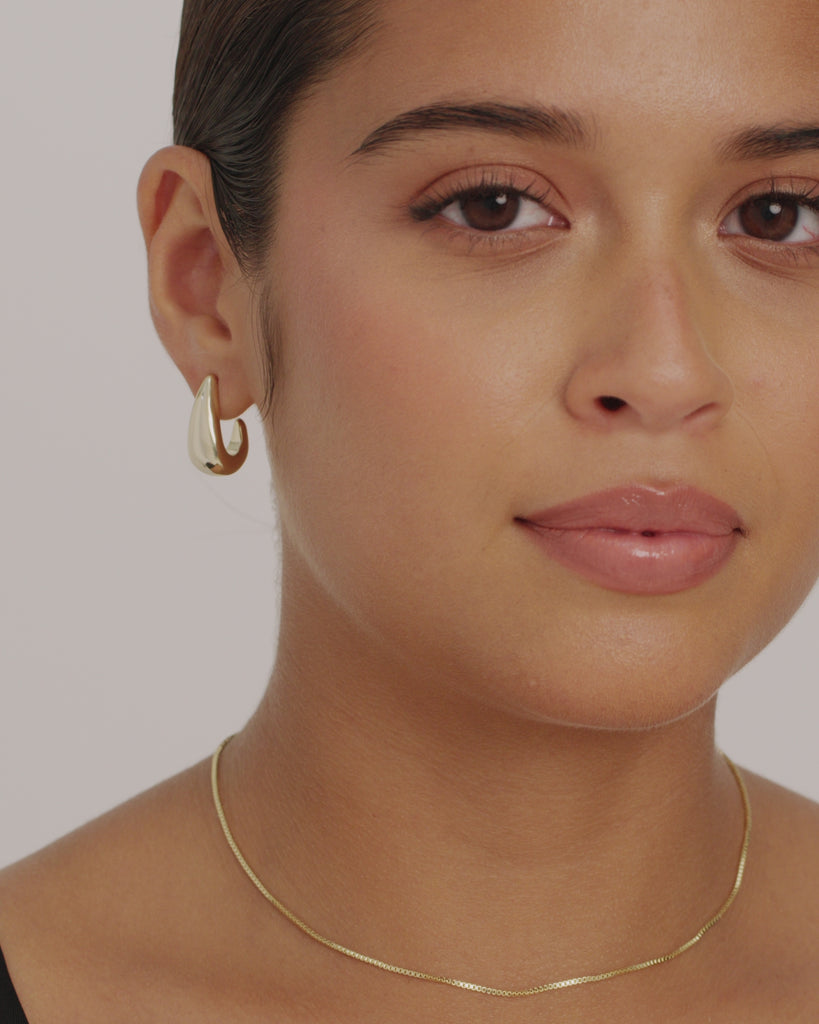 Gaia Chunky Hoop Earrings  Earrings 