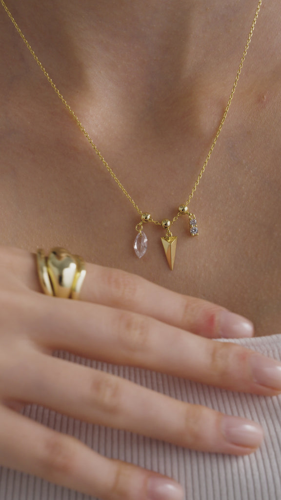 #Variant_Yellow Gold / Whimsy Spike Charm