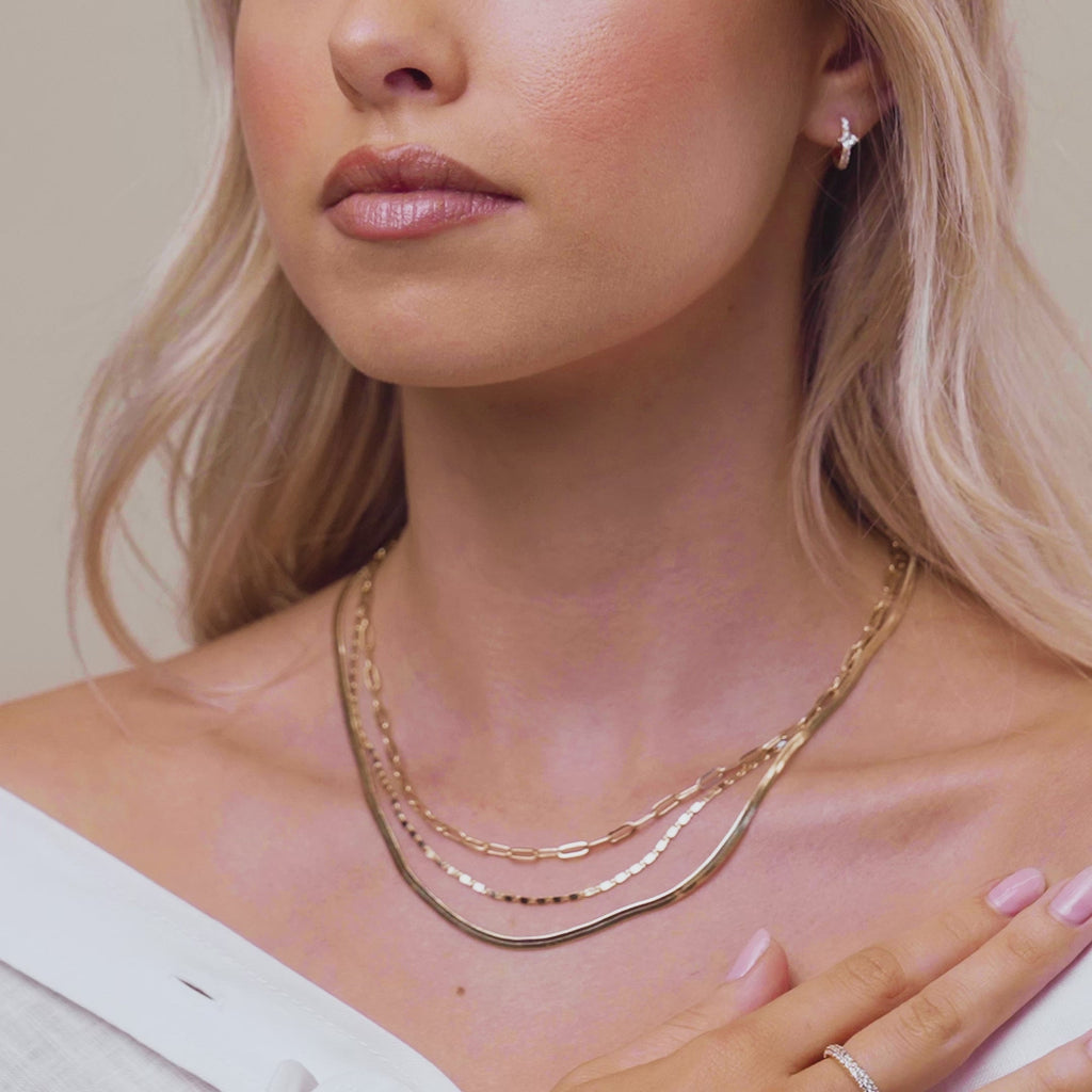 Layered Chain Necklace – PAVOI