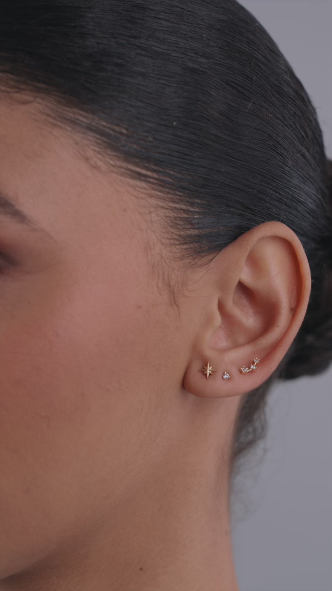 North Star Flat Back Stud Earrings – PAVOI