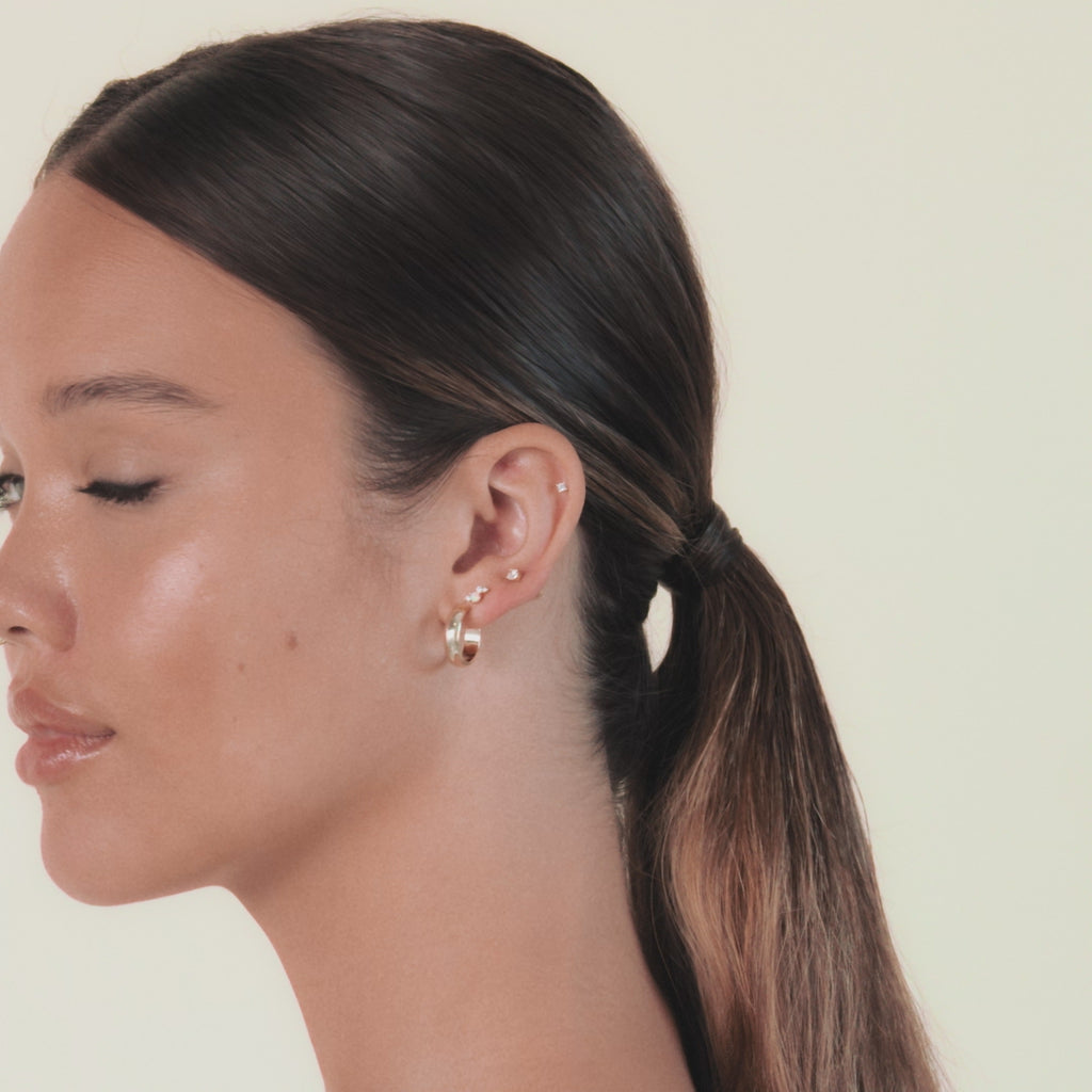 Opal Screw Back Studs  Earring 