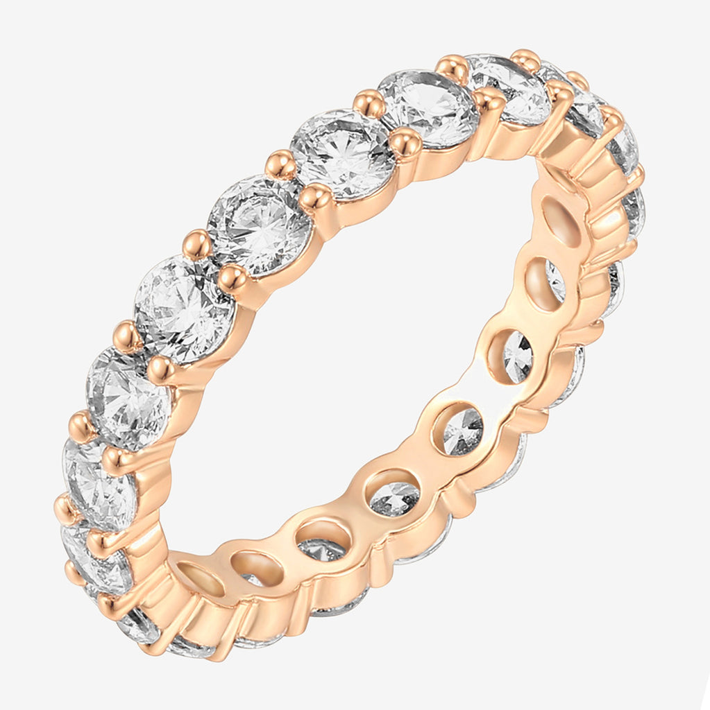 Classic Eternity Band 5,6,7,8,9, Rose Gold Ring 