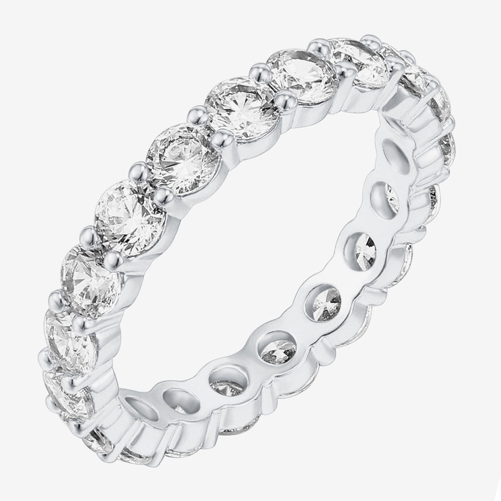 Classic Eternity Band 5,6,7,8,9, White Gold Ring 