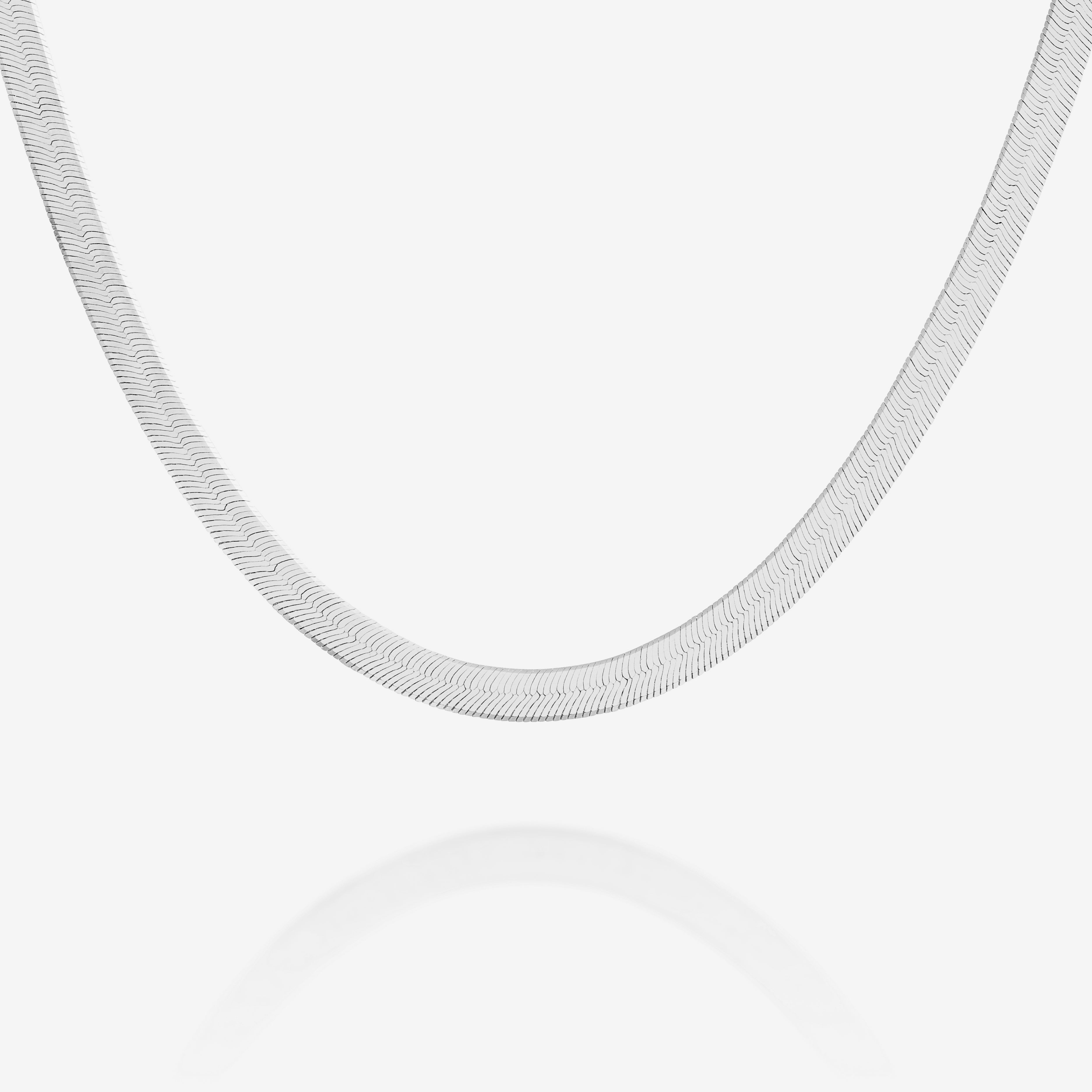 Flex Snake Chain Necklace- Silver
