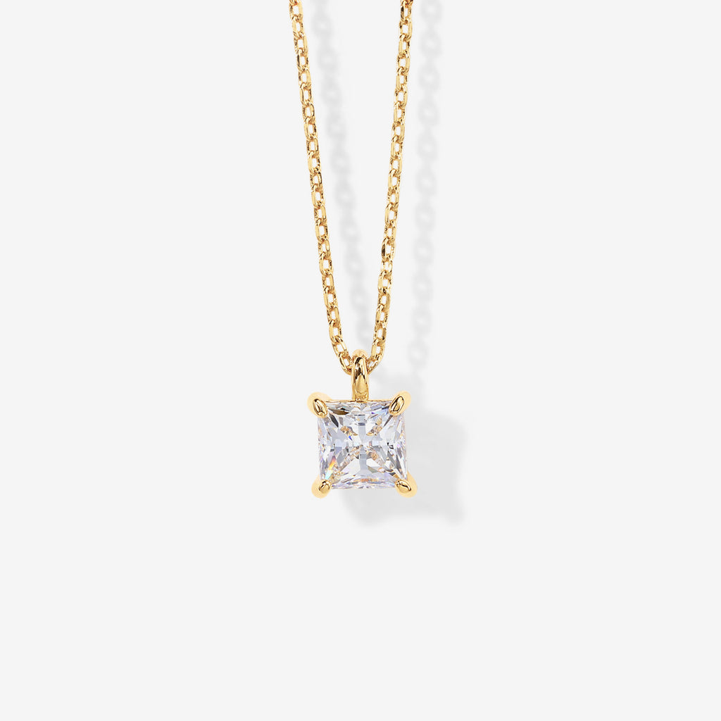 Swarovski Princess Cut Solitaire Pendant Necklace  Necklaces 
