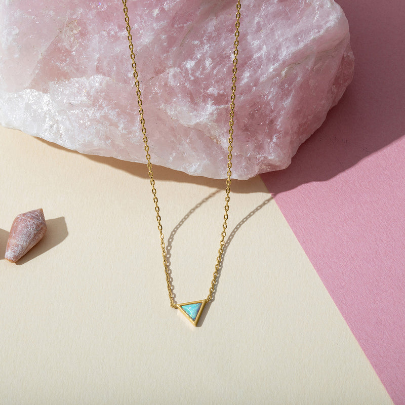 #Variant_Yellow Gold Green Opal
