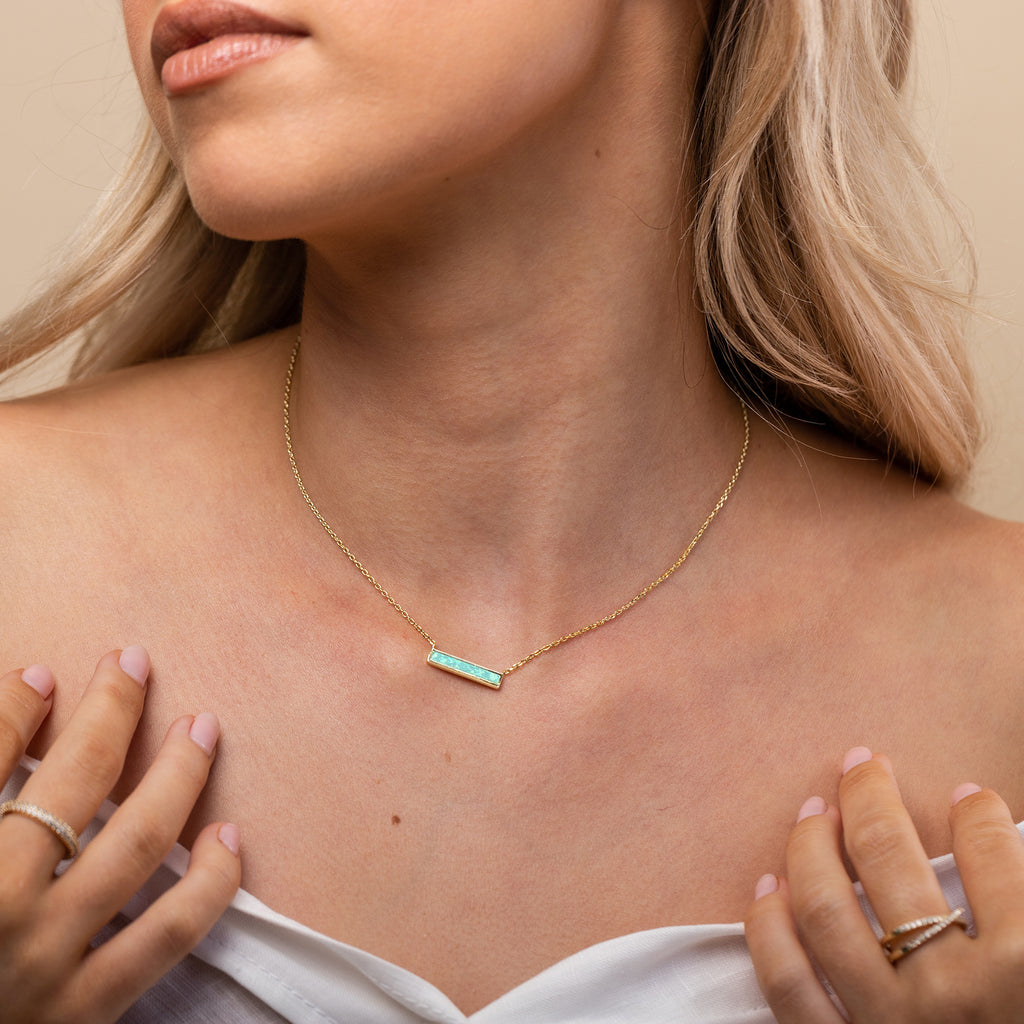 #Variant_Yellow Gold Green Opal