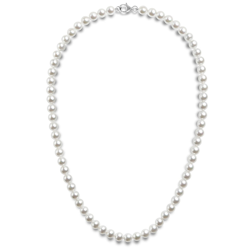 Shell Pearl Necklace 6mm / 22 Inch Necklace 